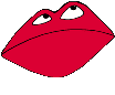 Lips with eyes