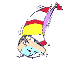 Cartoon sailboat